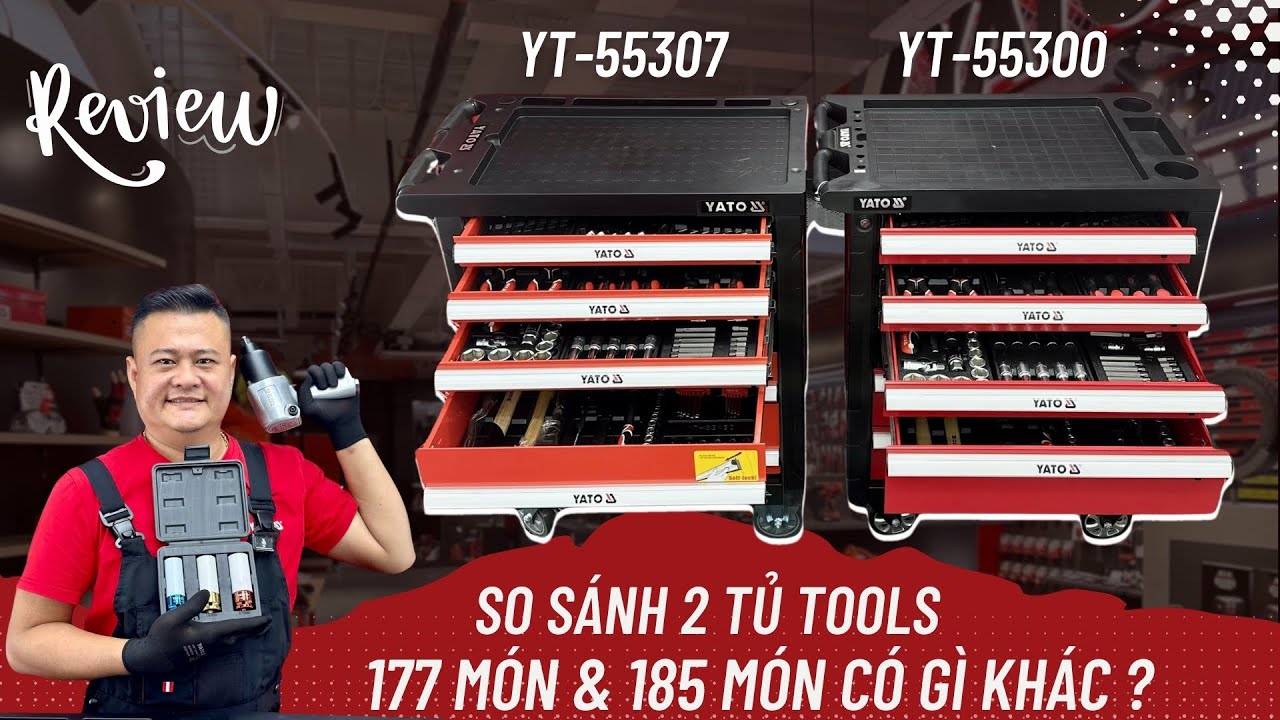 So sánh Tủ đồ nghề Yato YT-55300 vs YT-55307: Đâu là lựa chọn tối ưu?