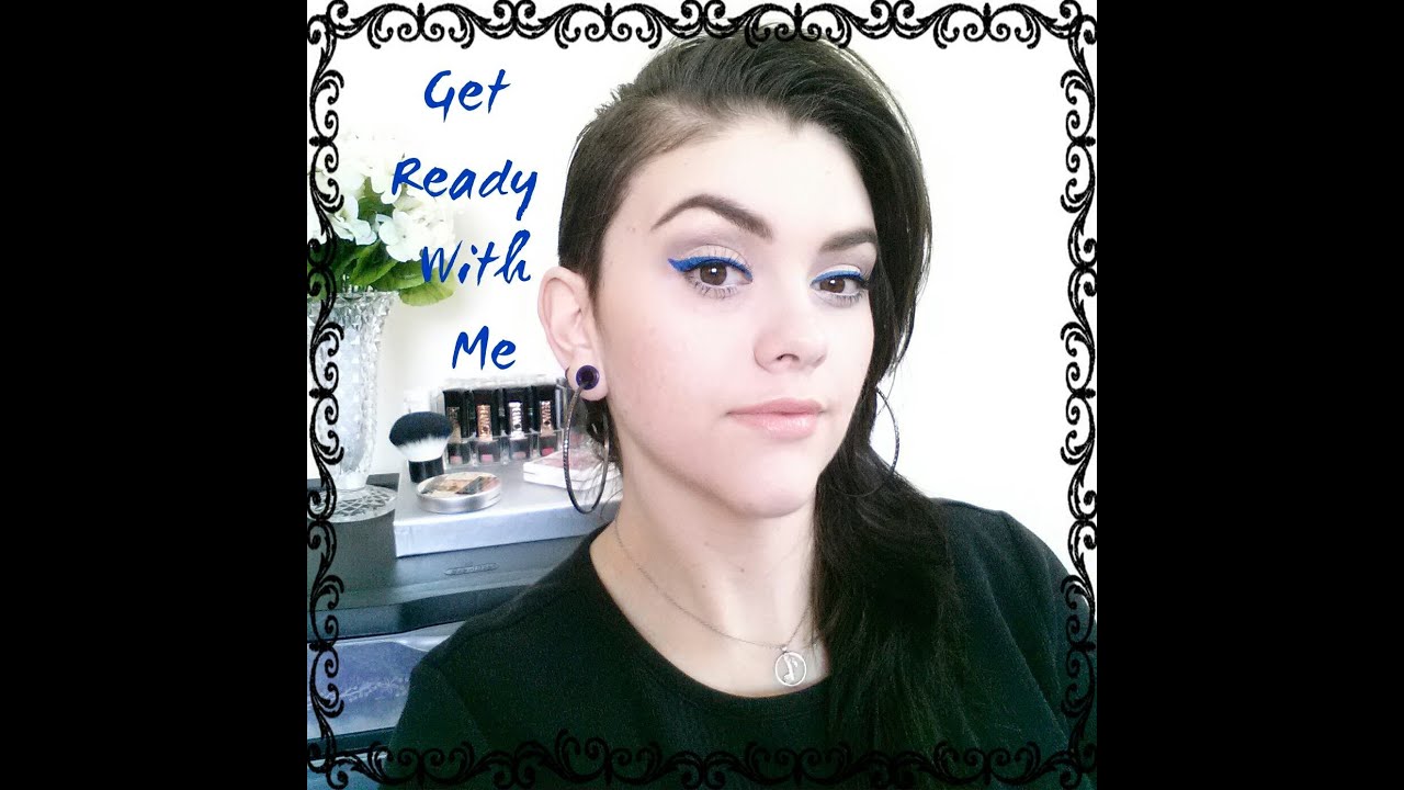 ★GRWM★ Navy Blue Liner & Peachy Nude Lips