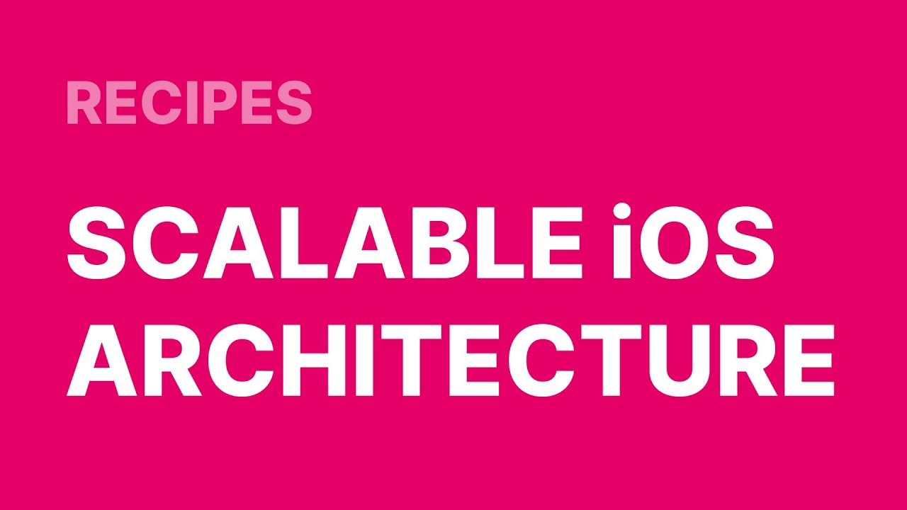 How to build a scalable iOS app - MVVM-C + TDD + Networking