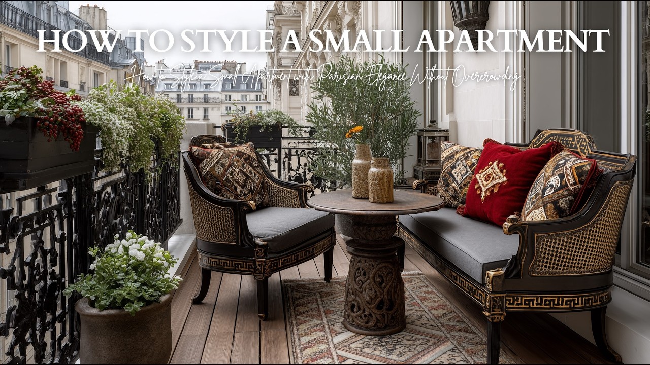 How to Style a Small Apartment with Parisian Elegance Without Overcrowding