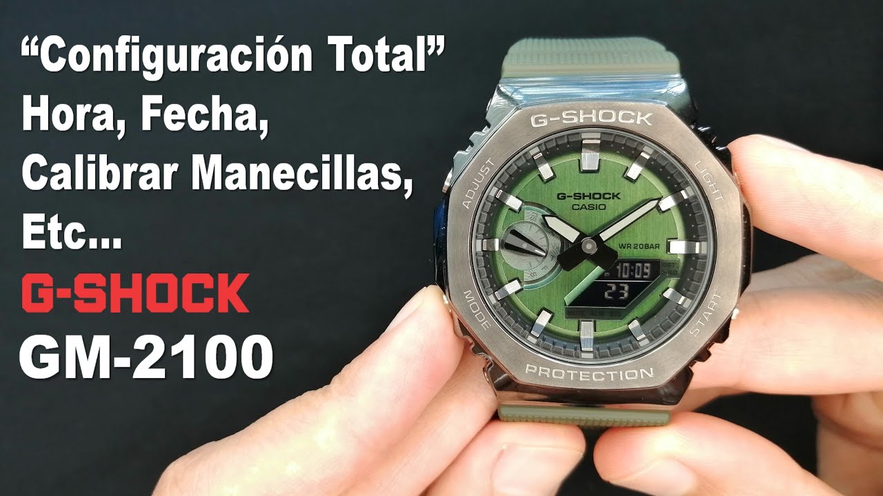 Как настроить ВСЕ функции часов CASIO G-SHOCK GM2100: время, дату, будильник и т. д.