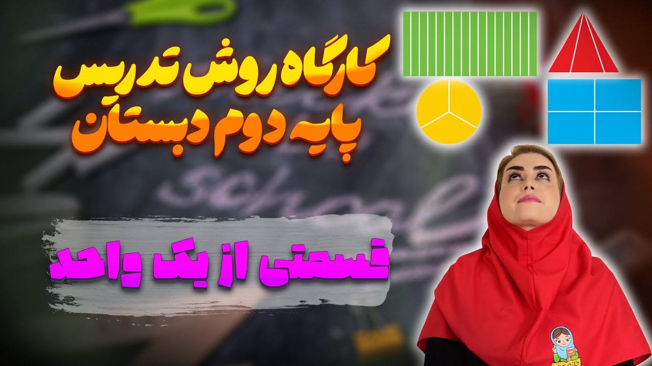 شروع فصل ۷ ریاضی دوم | تدریس قسمتی از یک واحد + مفهوم کسر (ص ۱۰۹ تا ۱۱۲)