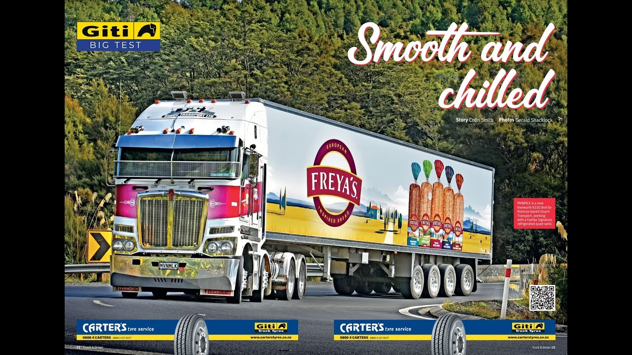 Giti Tyres Big Test Kenworth K220 8x4 Aerodyne sleeper Cummins X15 &  Endurant XD Pro transmission