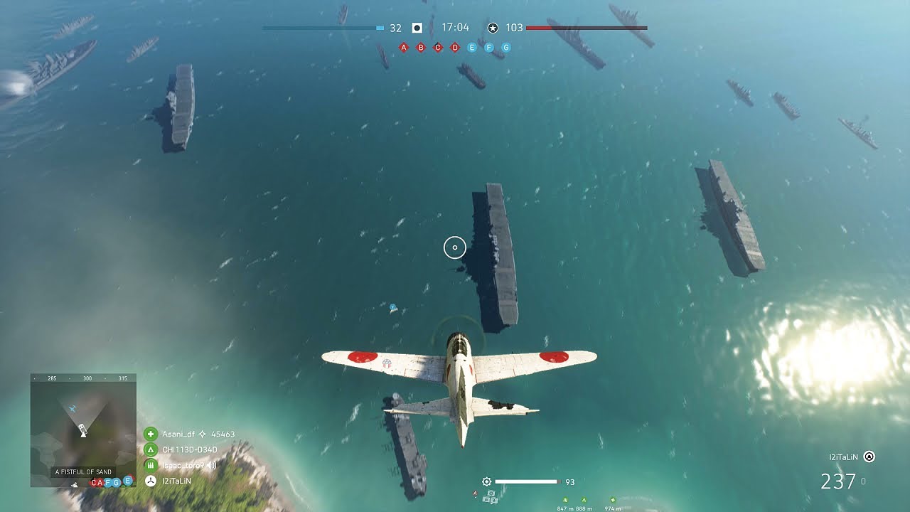 Battlefield 5: Mitsubishi A6M Zero Airplane (No Commentary)