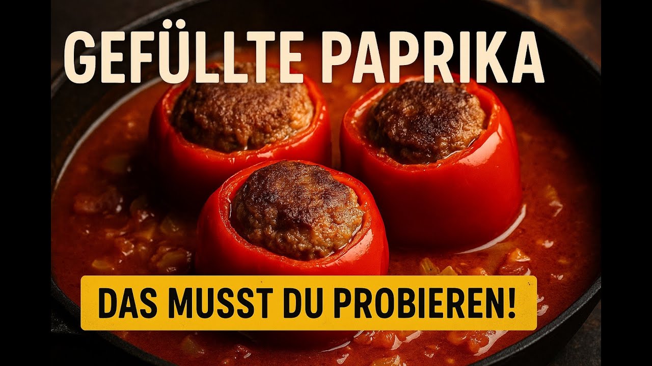🫑 Gefüllte Paprika – Herzhaft & Deftig wie bei Oma | Hausmannskost Rezept