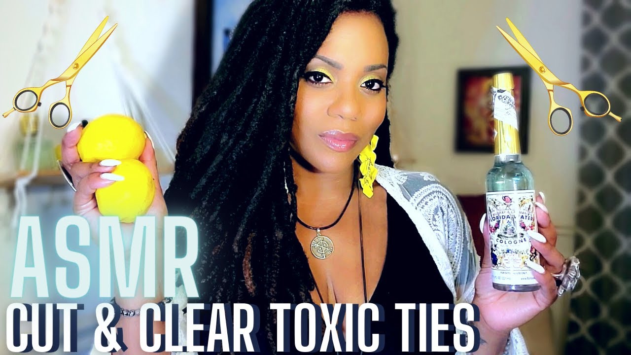 ASMR Magick:  Let's Get Rid of Toxic Ties ✂️ Cut & Clear Hoodoo Ritual 🍋{Cord-Cutting}