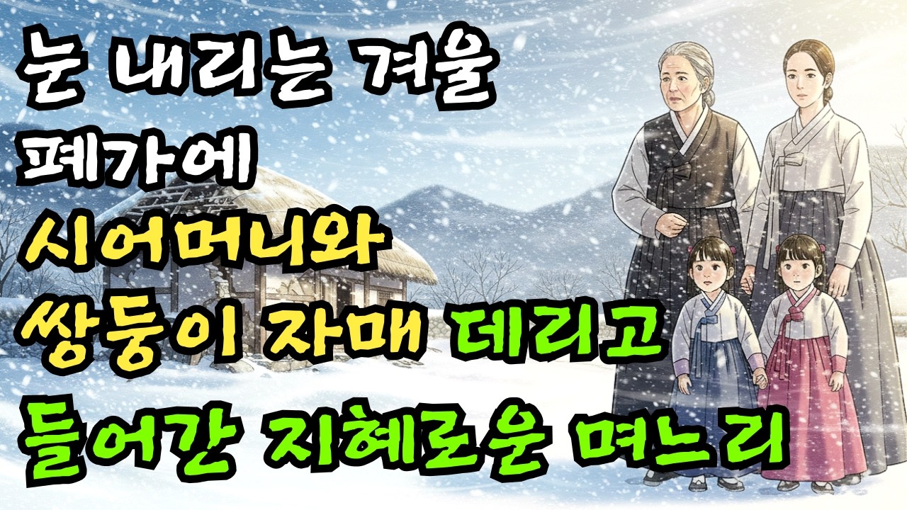 눈 내리던 겨울, 가족을 지킨 지혜로운 며느리의 선택