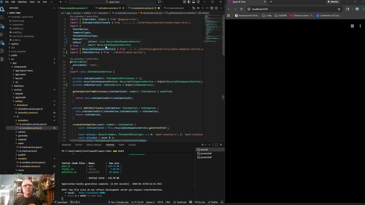 382 - ThreeJS and Angular Space And Time Application: Animation Refactor