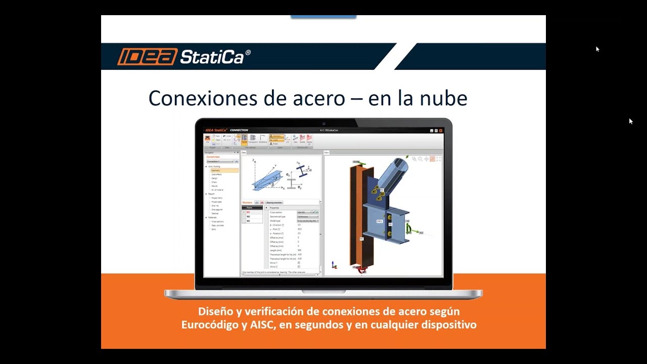 Cálculo de uniones metálicas en la nube - IDEA Connection Cloud