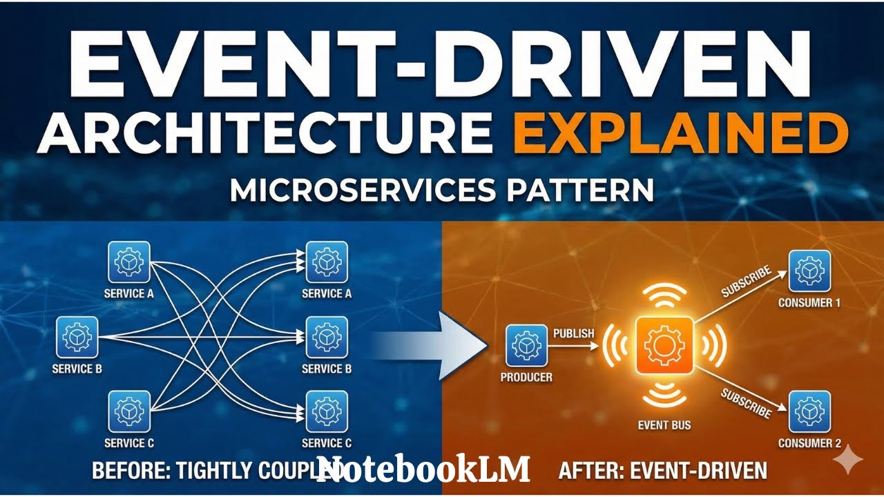 Explain the Event Driven Architecture Pattern in Microservices