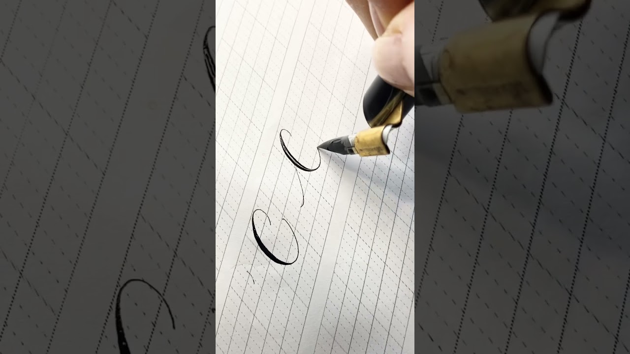 〈カリグラフィー〉Cの書き方 