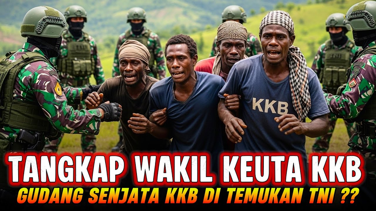 BALAS SERANGAN KKB‼️WAKIL KETUA KKB BERHASIL DI TANGKAP DI MARKAS OLEH TNI‼️