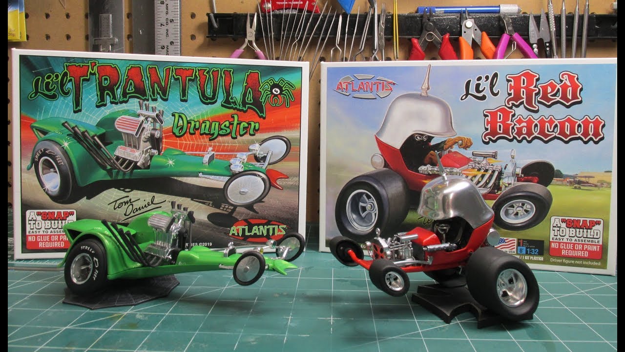 Atlantis Lil Red Baron Lil Trantula Tom Daniel 1/32 Scale Model Kit Build Review