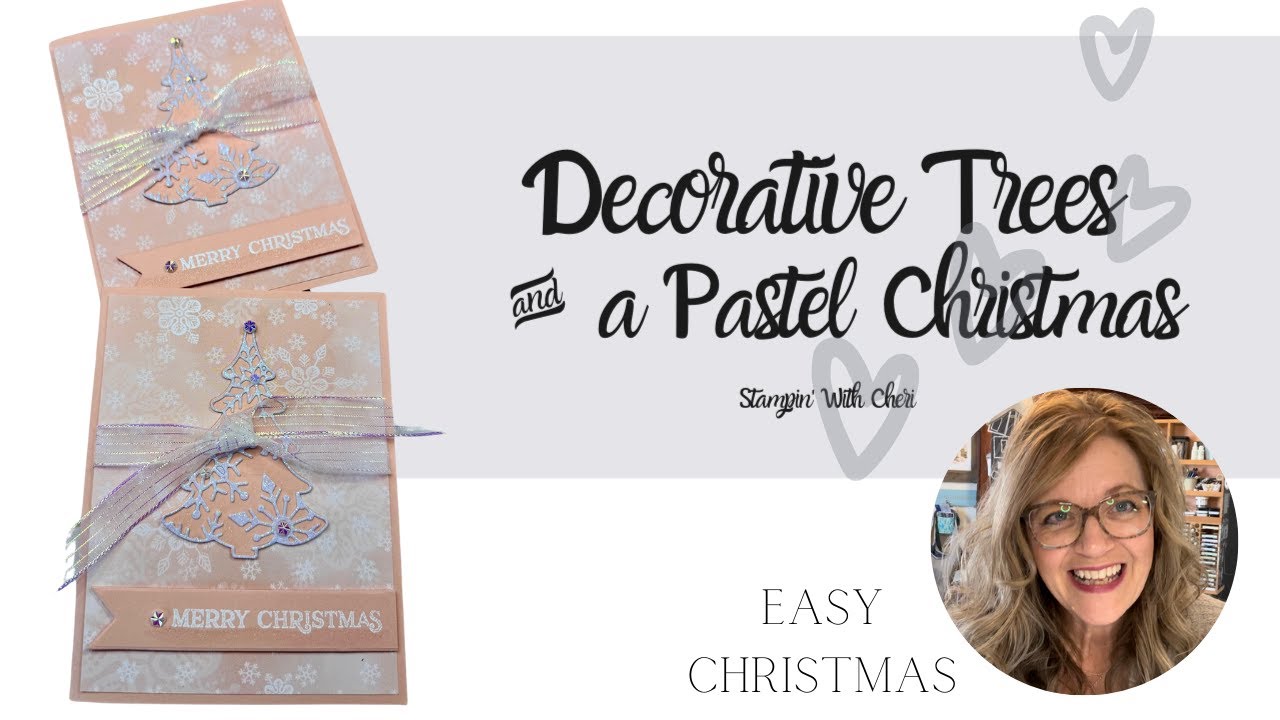 Мягкая снежная декоративная рождественская открытка Stampin Up