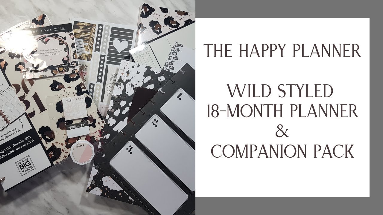 Happy Planner 'Wild Styled' Classic Planner & Companion Pack | 18 Month Planner