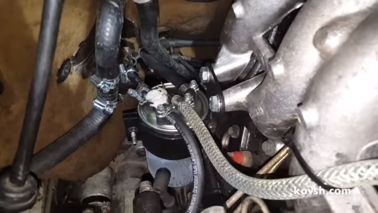 Установка простого фильтра с подогревом на Ford Transit 2.5D, 4DA