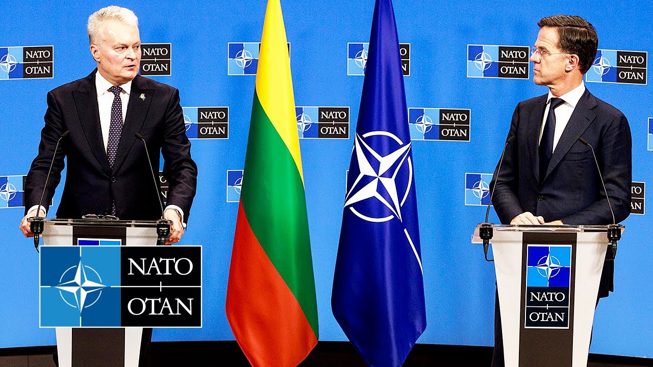 Генеральный секретарь НАТО с президентом Литвы 🇱🇹 Гитанасом Науседой, 18 декабря 2024 г.