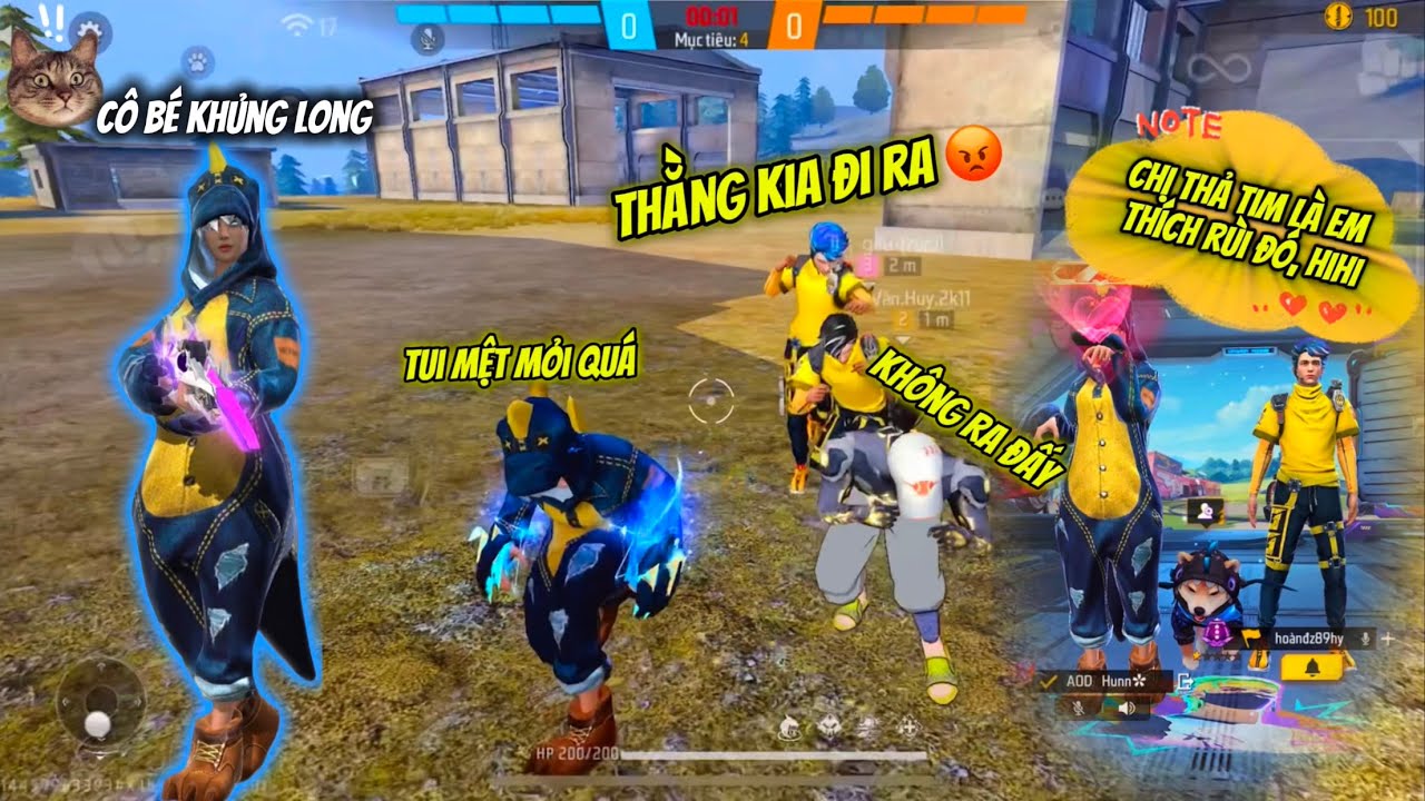[Free Fire] Giả Gái Ghép Kênh Thế Giới Gặp Thanh Niên Phải Lòng Cô Bé Khủng Long Và Cái Kết..!!!