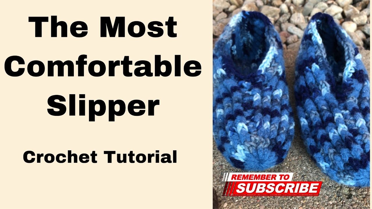 The Most Comfortable Slipper Crochet Tutorial