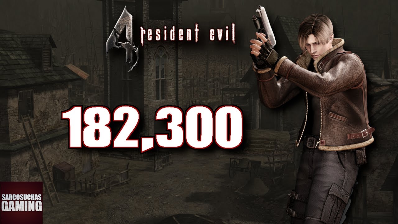 RE4 PC 60fps Mercenaries - Leon - Village - 182,300