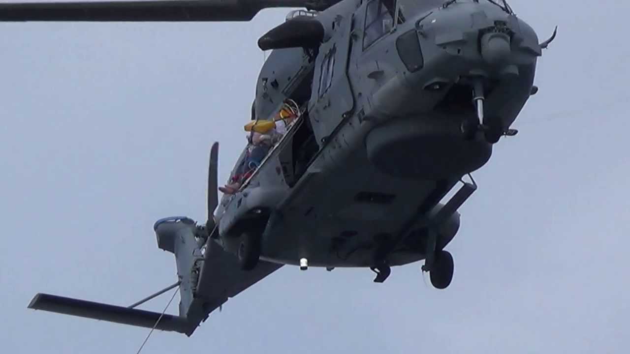 Rescue from Cruise Ship Opera by NH 90