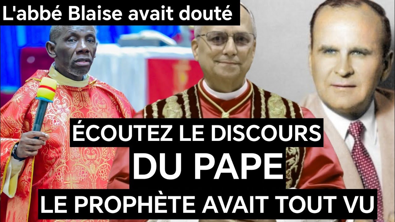 La prophetie s'est finalement accomplie? Écoutez son discours. 