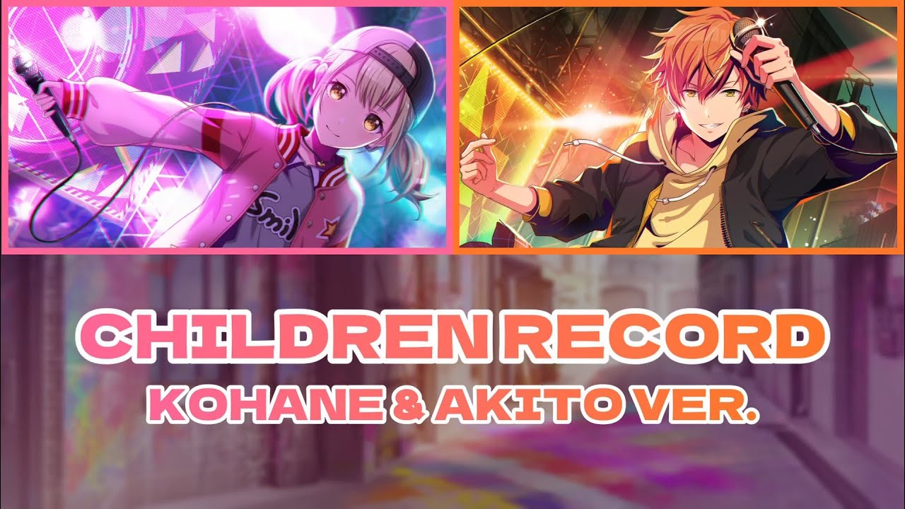 [Project Sekai] Children Record - Kohane & Akito Ver. (Color-Coded Lyrics) [ENG/ROM/KAN]