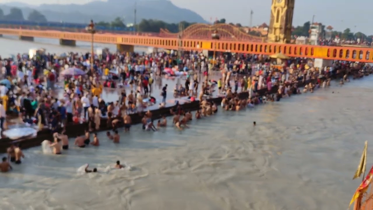 Haridwar crowd in 15 August 2022, Most of the people come from Delhi-NCR