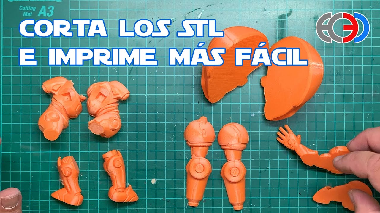 Cortando STLs y facilitando la impresion 3D