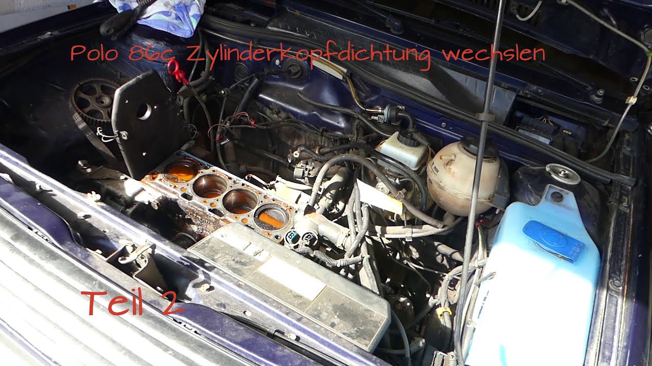 Teil 2 #Zylinderkopfdichtung wechseln #Polo #86c, wo ist der Schaden, kann man noch was retten!!!