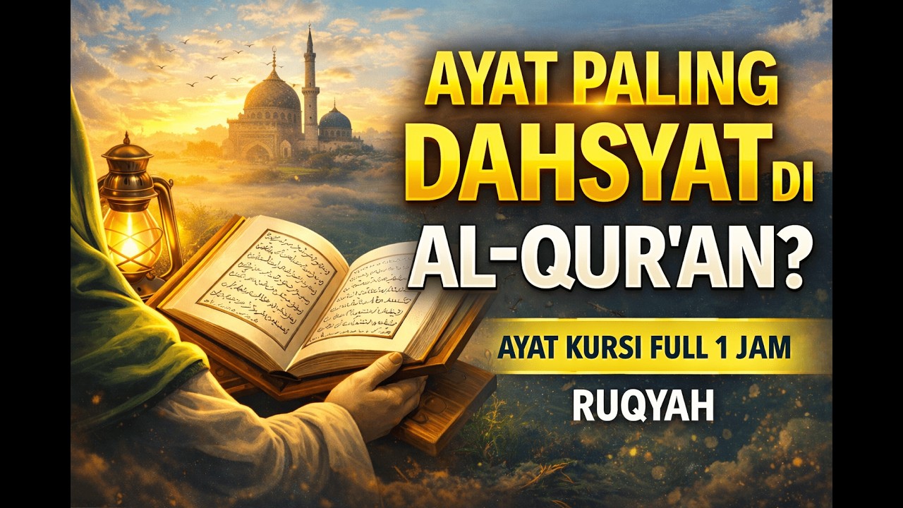 AYAT KURSI FULL 1 JAM ✨ Penangkal Gangguan & Penenang Hati | RUQYAH | Bacaan Merdu Pengantar Tidur