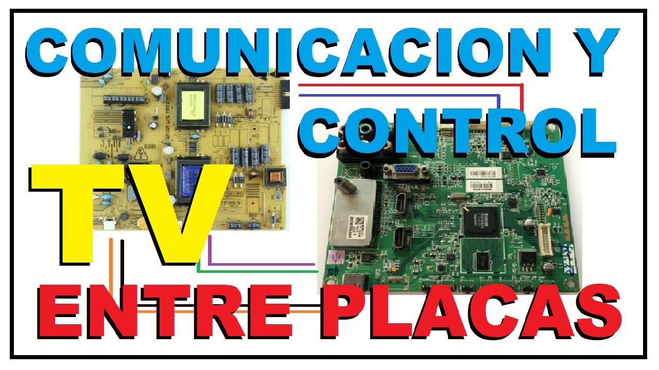 COMO ES LA COMUNICACIÓN Y CONTROL ENTRE LAS PLACAS DE UN TV LED