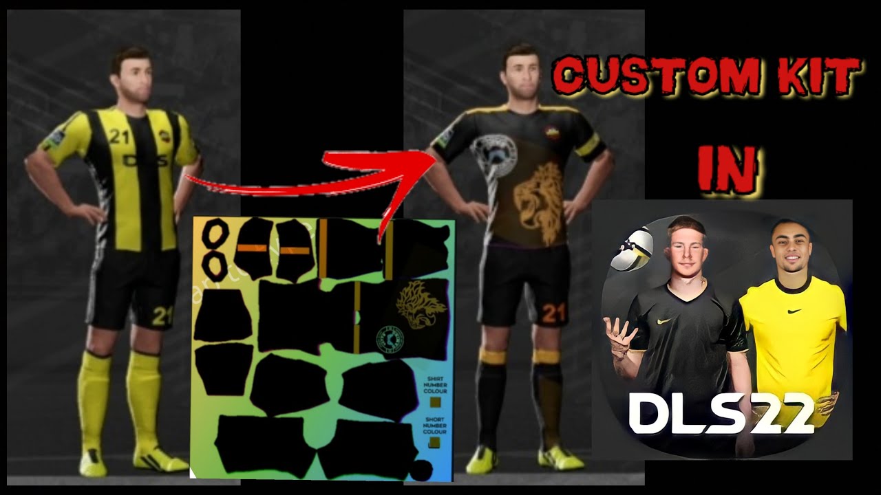 HOW TO MAKE YOUR OWN CUSTOM KIT IN DLS22 #dls22 #kitsdreamleaguesoccer #dls21 #football #goals