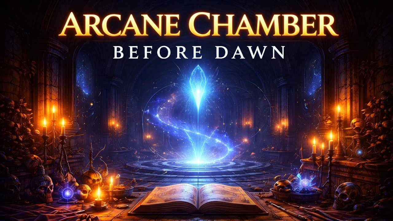 Arcane Chamber Before Dawn 🌘 Cinematic Fantasy Music for Focus & Inner Stillness (2 Hours)