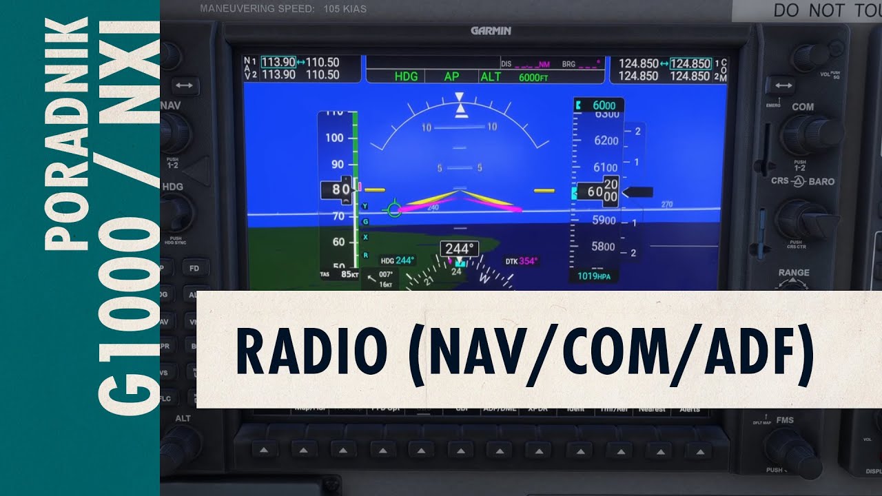 Garmin G1000 cz. 5 | Radio: jak wczytać częstotliwości z bazy nawigacyjnej? | Poranki 20