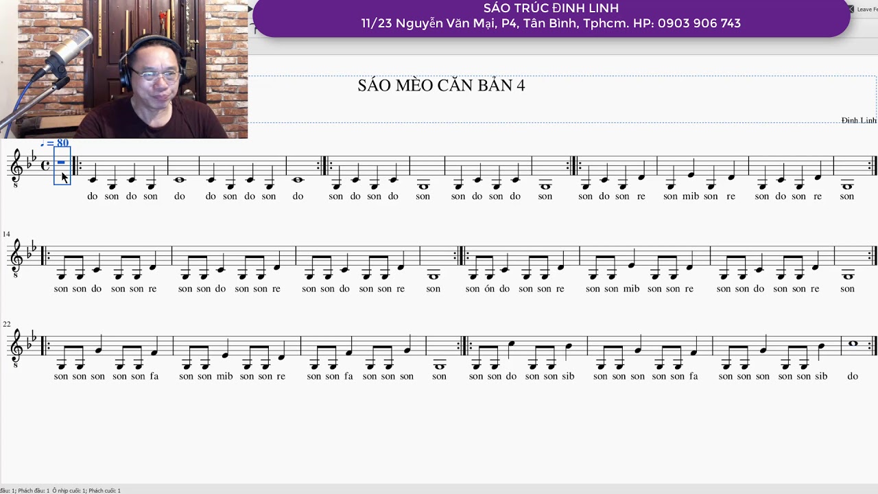 SÁO MÈO CĂN BẢN 4