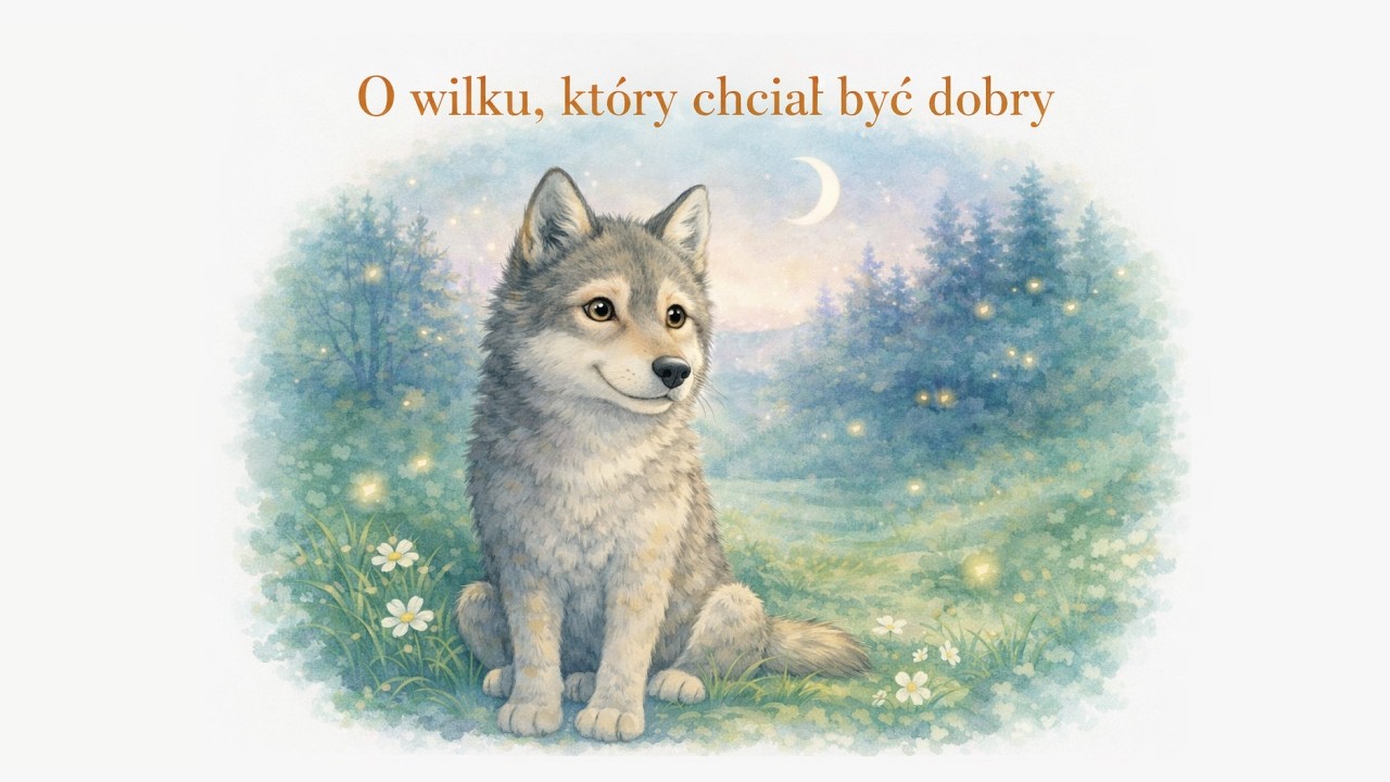 🐺 O wilku, który chciał być dobry | Wzruszająca bajka dla dzieci o przemianie i dobroci ❤️