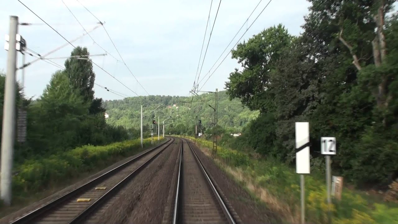 Führerstandsfahrt: Großkorbetha - Weißenfels - Naumburg - Apolda - Weimar (August 2013)