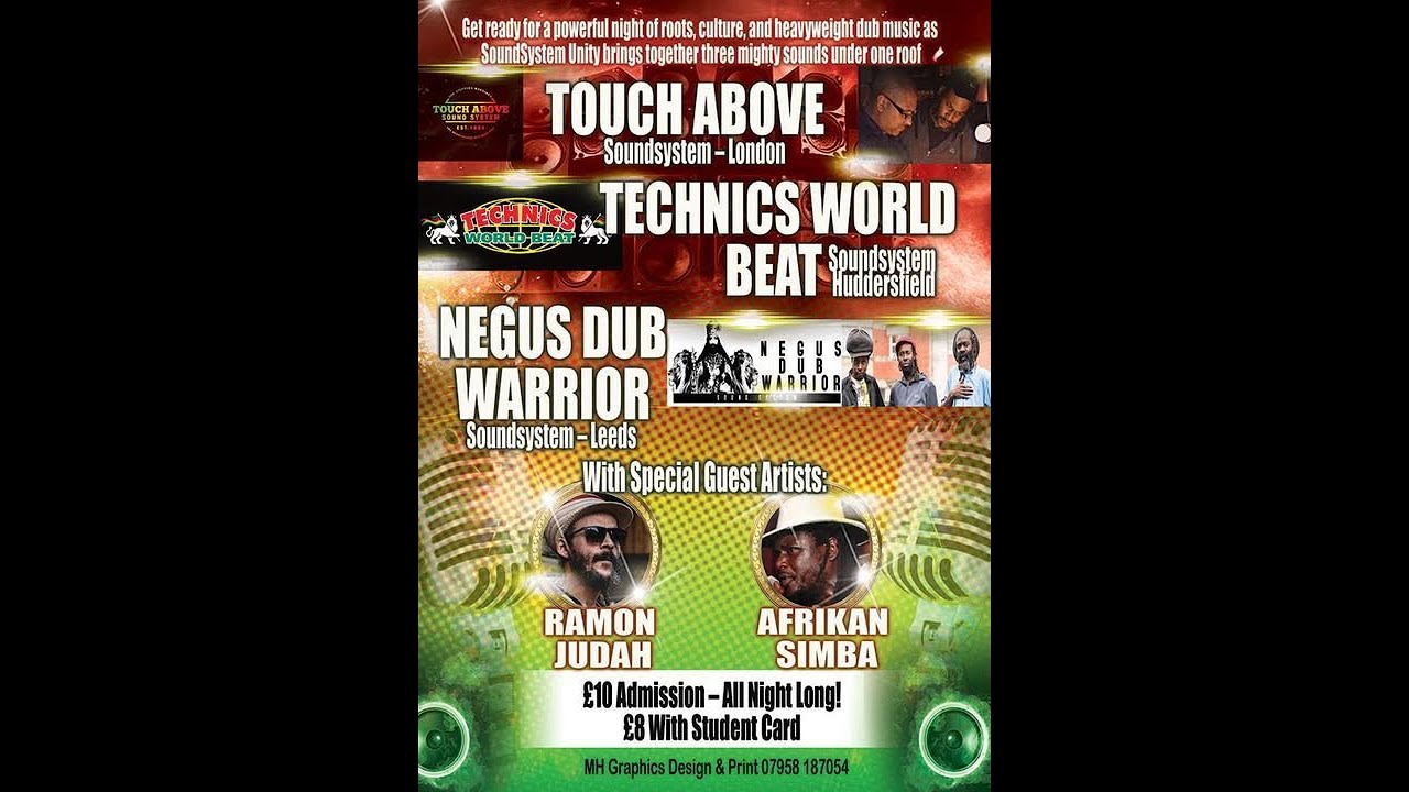 Touch Above - Technics World Beat - Negus Dub Warrior @2Funky Music Cafe Leicester Fri 15th Aug 2025