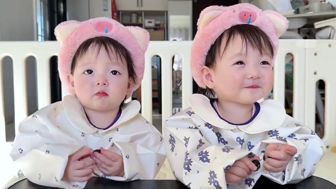 Haha, I laughed so hard at Cream Puff's little face! #Twins #CuteBabies #HumanChildren