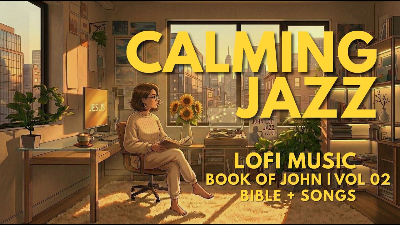 Peaceful Gospel Music for Study, Prayer & Sleep | Calm Jazz |  Book of John | Vol 2