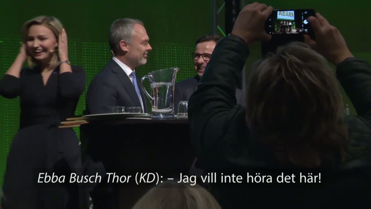 Jan Björklund sexskämtar på Centerns kommundagar  – Ebba Busch Thor: ”Jag vill inte höra!” - Nyheter