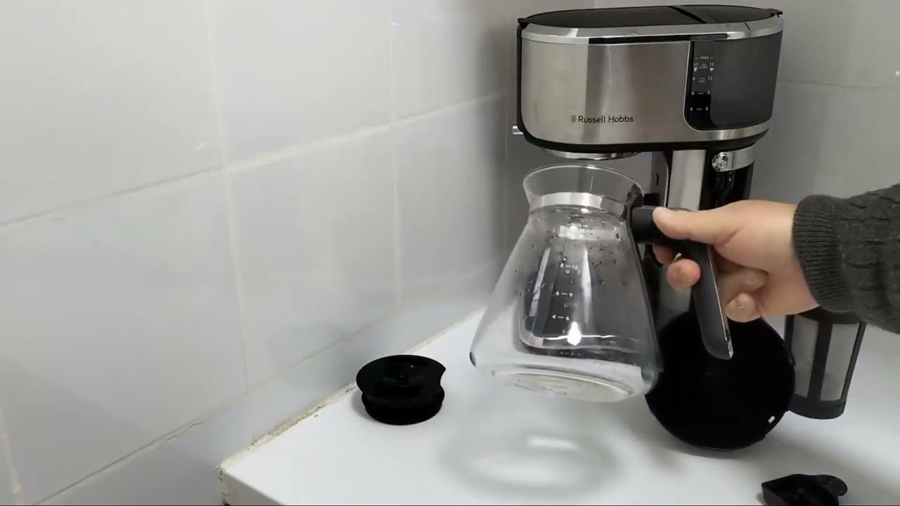 Russell Hobbs 26230 56 Attentiv Cafetera, Cafetera de café de goteo clásica,1 25L, pantalla táctil,