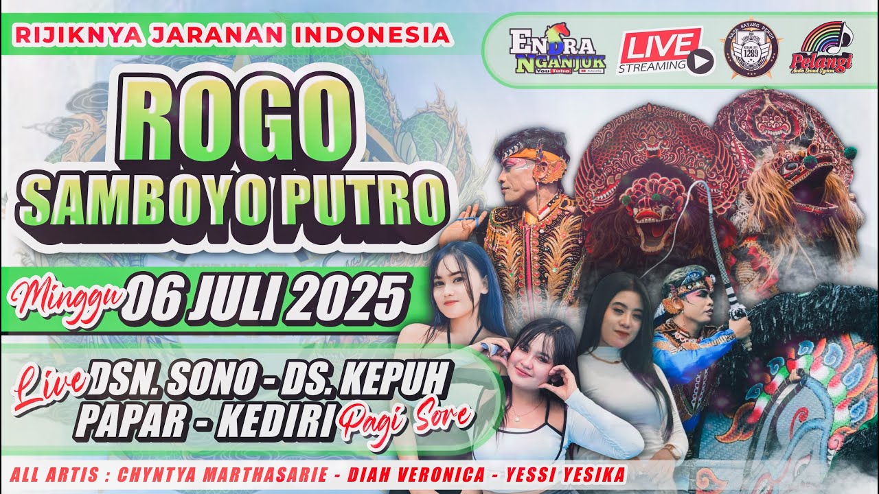Live Jaranan Rogo Samboyo Putro PELANGI AUDIO Sono Kepuh Papar Kediri