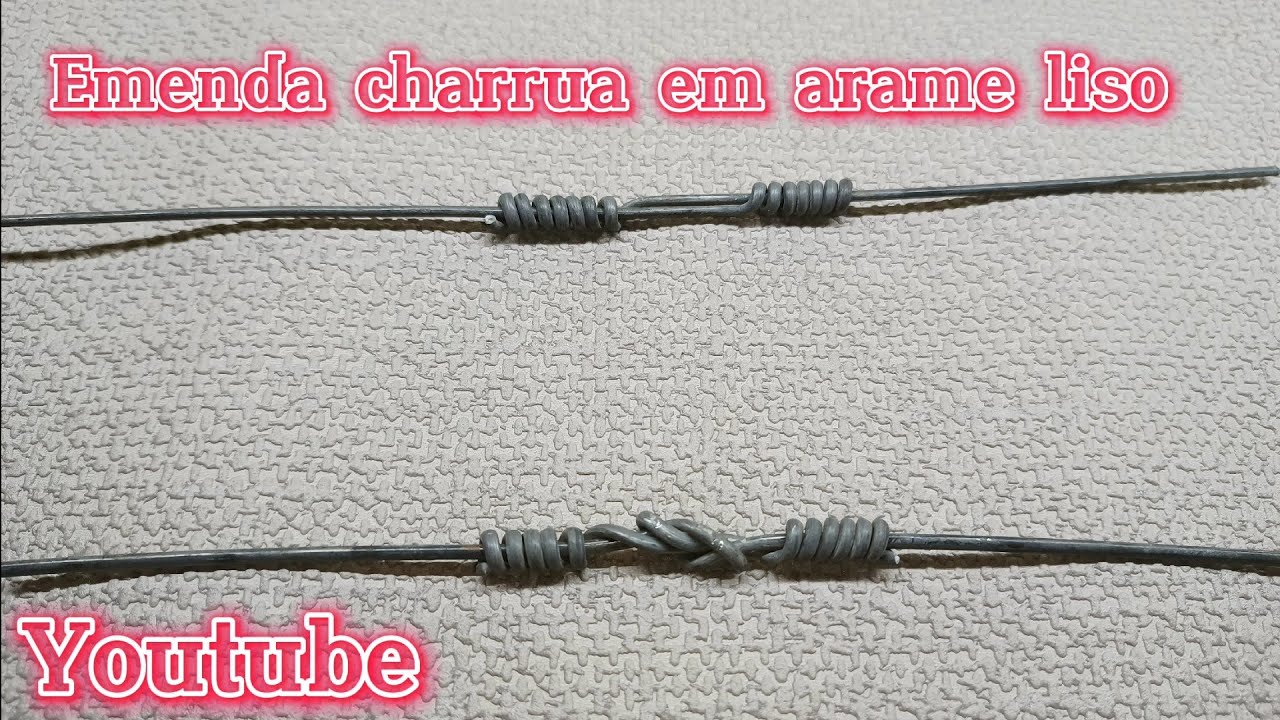Como Fazer emenda em arame de cerca Hou to Splice fence wire
