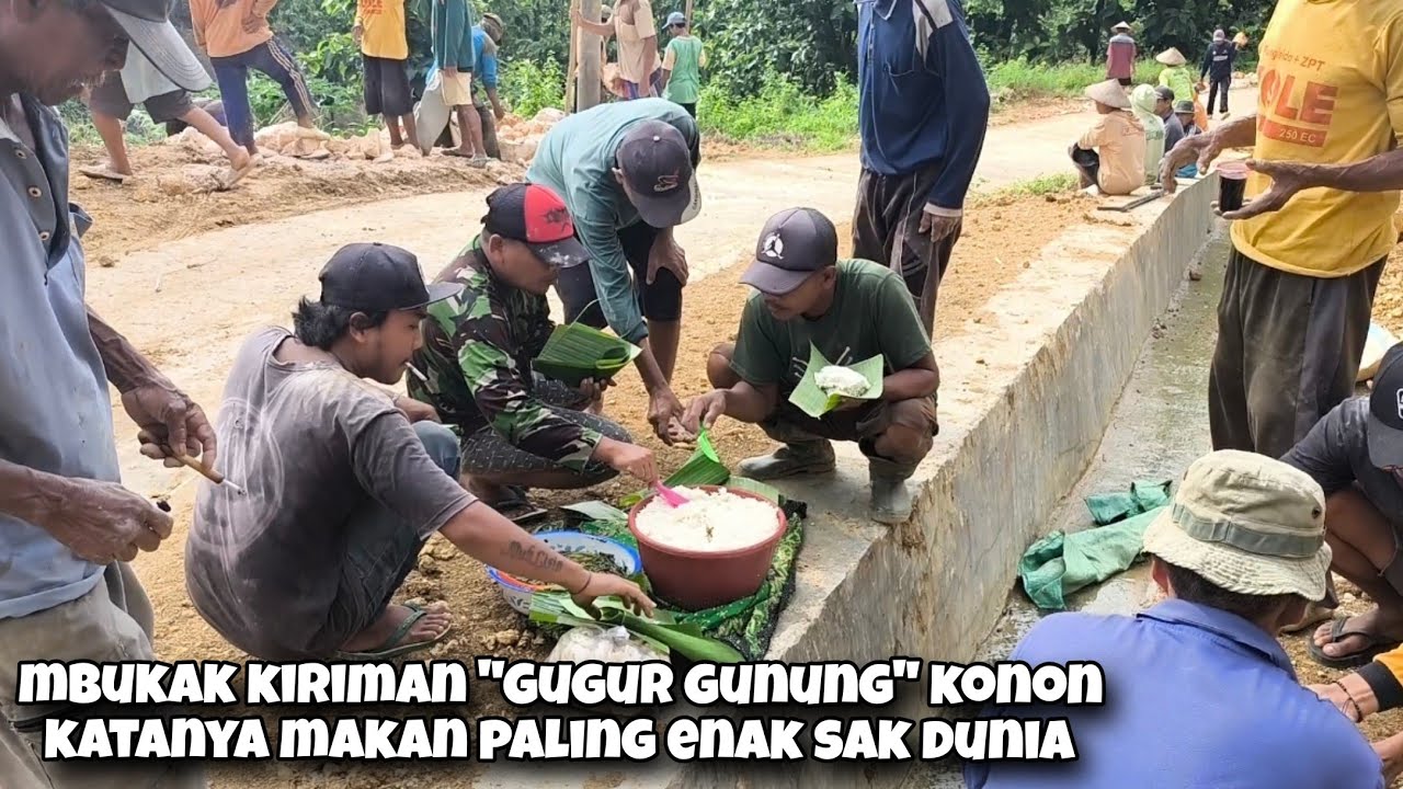 Mbukak Kiriman Menu Ala Ndeso Momen Gugur Gunung Desa Di lereng Gunung Part 02