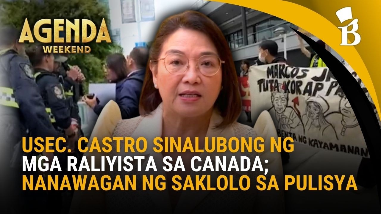 Usec. Claire Castro, hinarass ng mga raliyista sa Canada; nanawagan ng saklolo sa pulisya