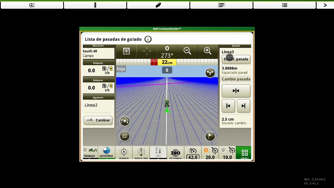Tutorial Pantalla 4600,4640 de John Deere (Borrado de líneas y Cobertura)