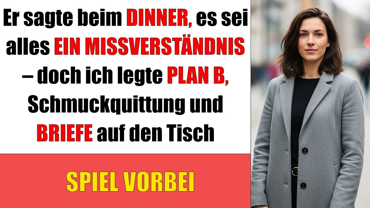 Er sagte: „nur ein missverständnis“ - da legte ich „plan b“ auf den tisch und stand auf