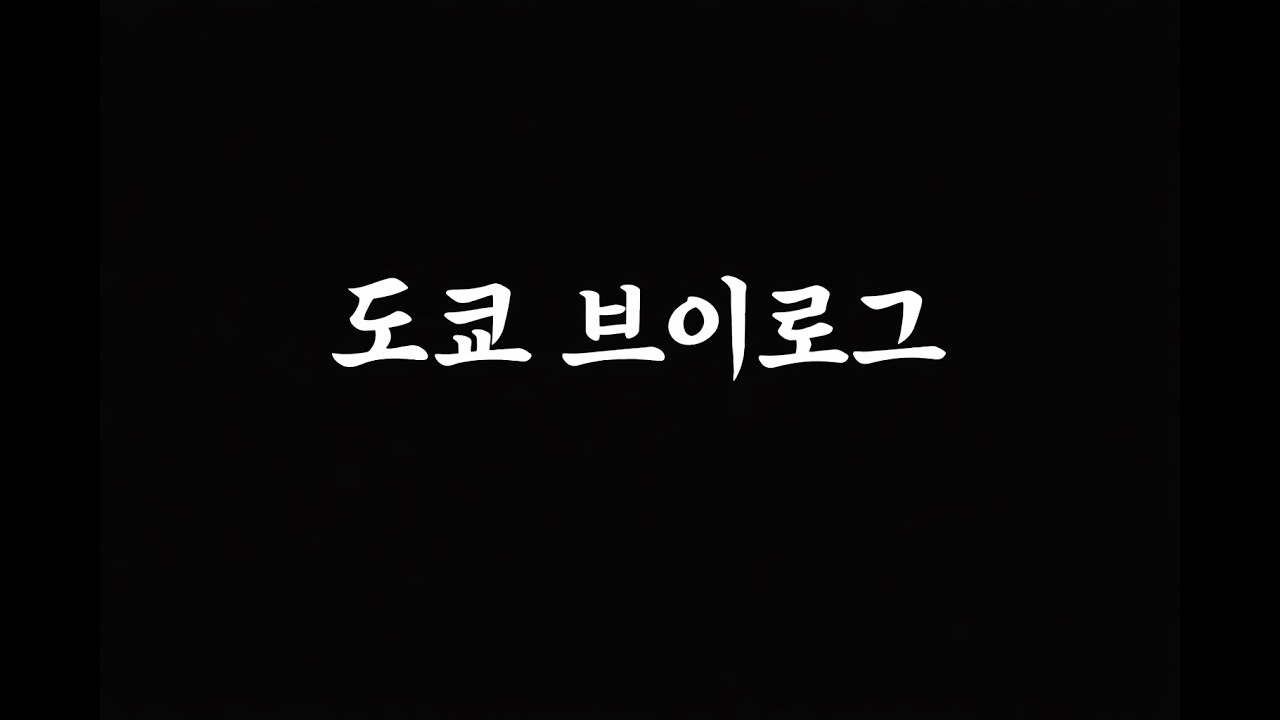 도쿄여행 브이로그